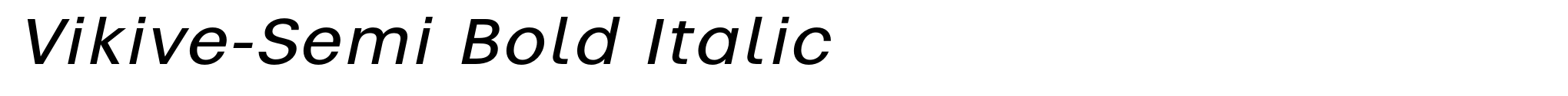 Vikive-Semi Bold Italic image